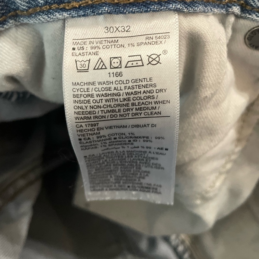 Old Navy Mens Jeans Size 30x32 Straight Built In Flex Denim Stretch Staple Light - Picture 4 of 6